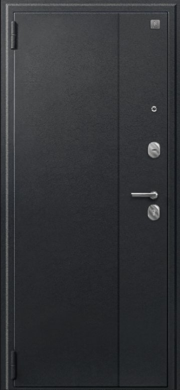 Товар Дверь A-05 черный сатин - бетон светлый DIS007335