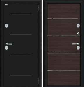 Товар Дверь Браво Thermo Лайн Букле черное/Wenge Veralinga DIS006129