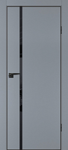 Товар Межкомнатная дверь П-22  кромка АБС черная c 4-х ст. Серый матовый