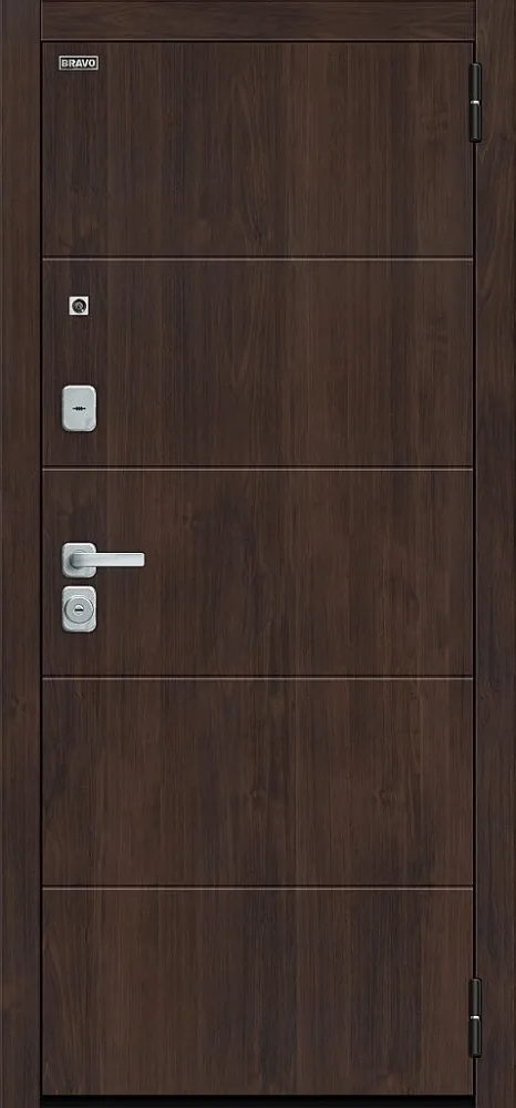 Дверь Флэт/BChrome Almon/Cappuccino Melinga BR6169