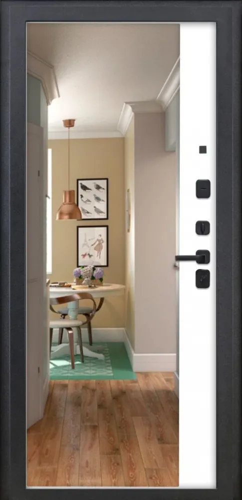 Товар Дверь ДвериПРО Модель 3КЛ-1106 ФЛЗ-23 Веллуто бьянко DPRO226534