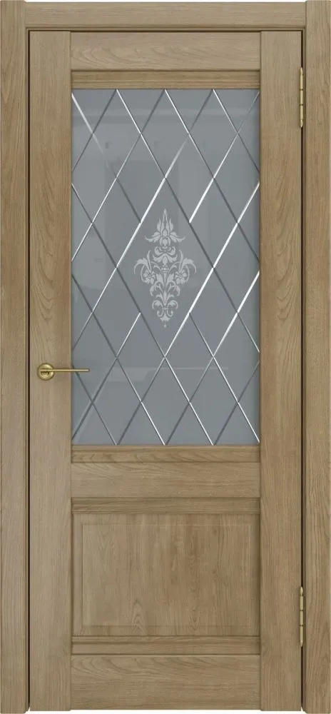 Межкомнатная дверь ЛУ-52 (Дуб натуральный, до, 900x2000)
