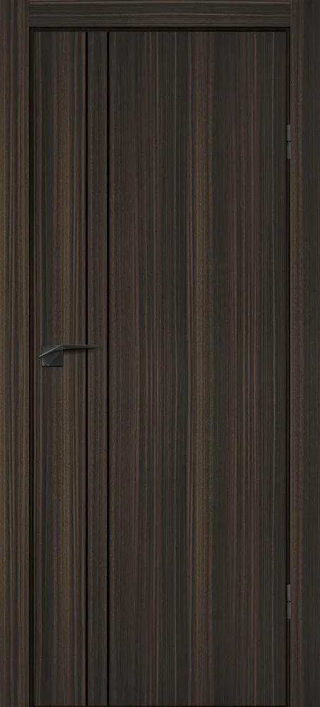 Межкомнатная дверь П-20 кромка АБС черная c 4-х ст. Эвкалипт африканский